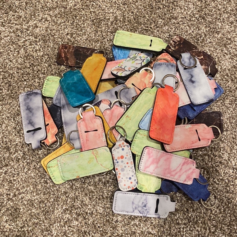Chapstick holder keychain lot